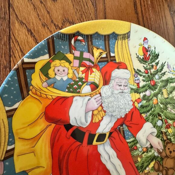 Spode Christmas Tree Cookies For Santa Plate 9" 4056317 Box Macy's Holiday - Picture 6 of 15
